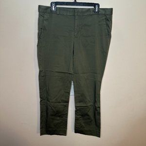 Olive Green Ankle Slacks